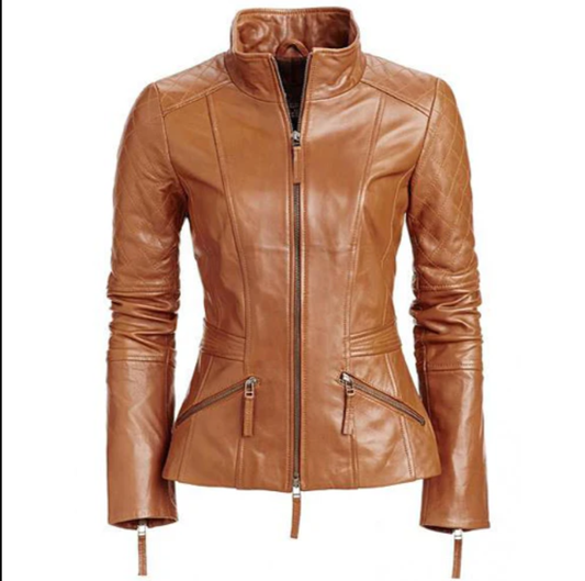 British Tan Leather Jacket